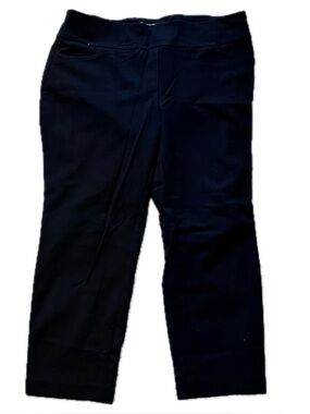 Charter Club Petite Cambridge Slim Black Work Pants